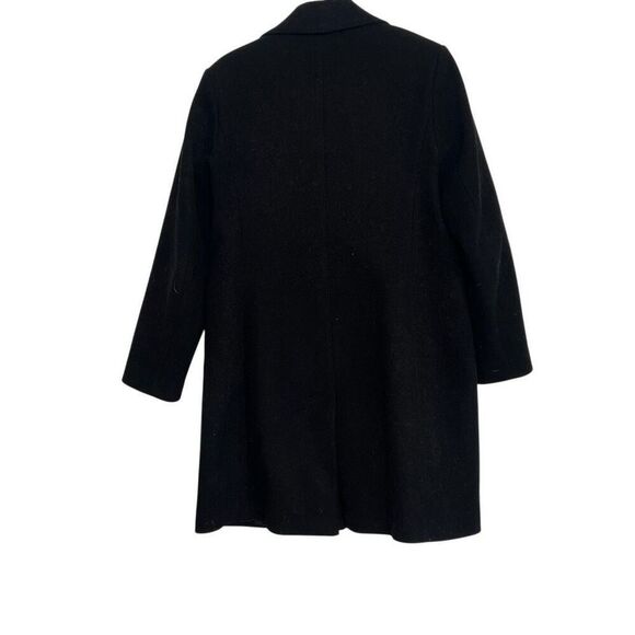 Nine West Wool Blend Single Breasted Long Sleeve Coat Jacket Black Size Large - Picture 8 of 8